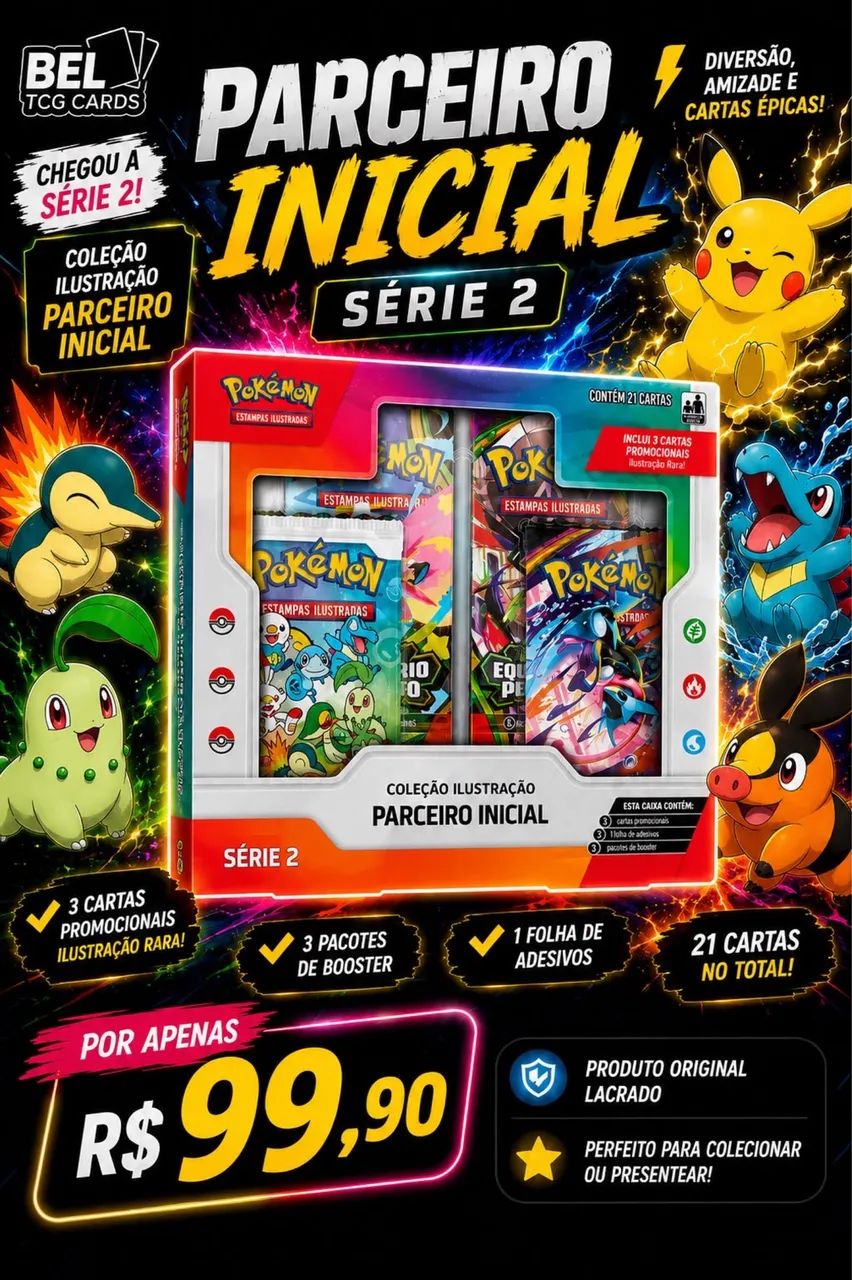 Parceiro iniciais 2 Pokémon tcg - Foto 3