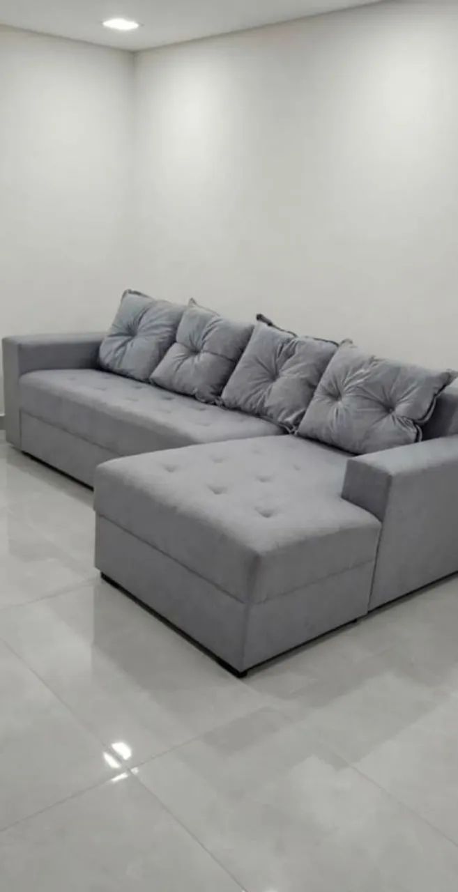 Sofá 2,16 m pronta entrega, cores desejada RS 1.100 contato 98- *  - Foto 2