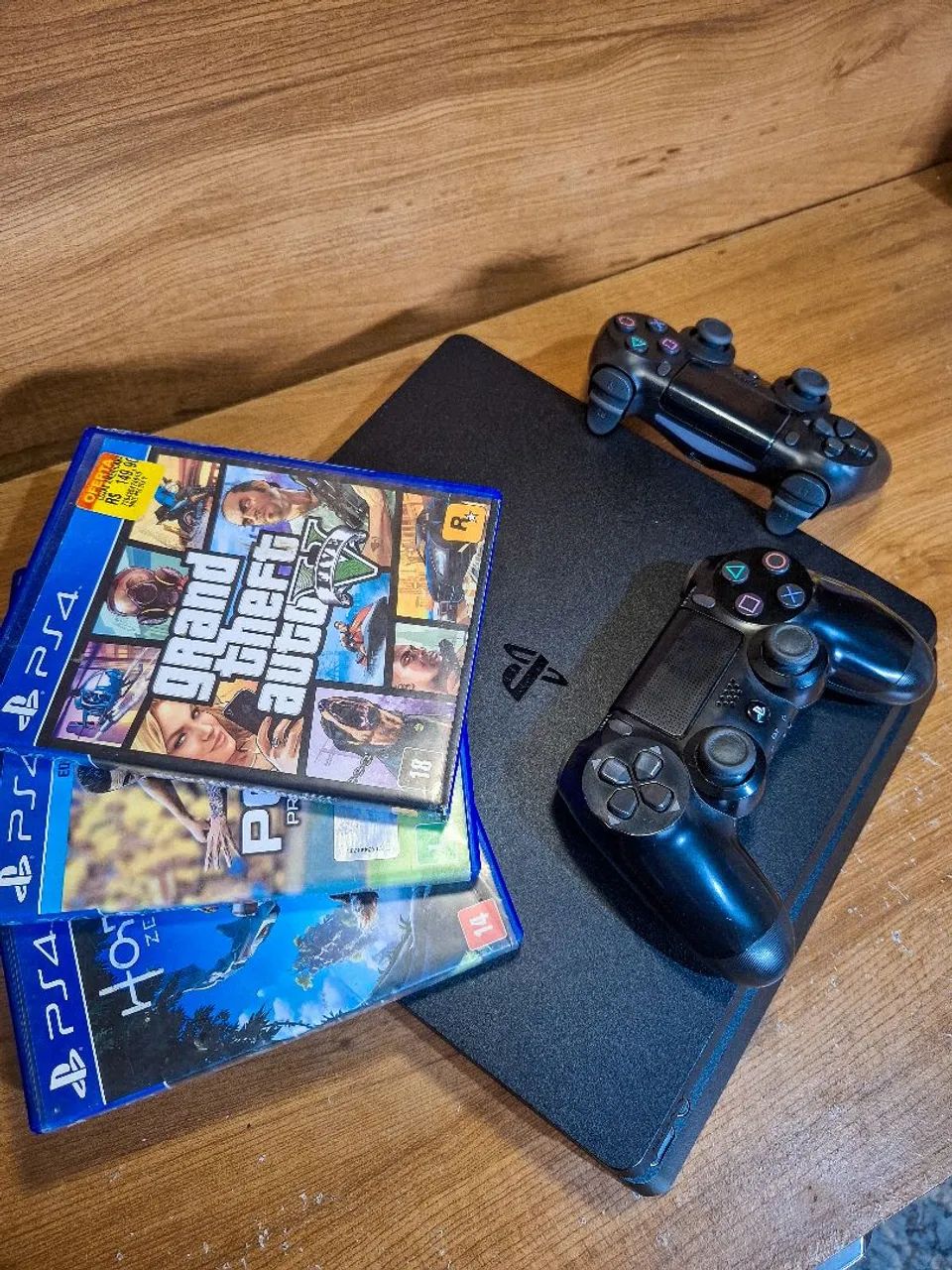 Ps4 Slim + 2 Controles e Jogos - Foto 3