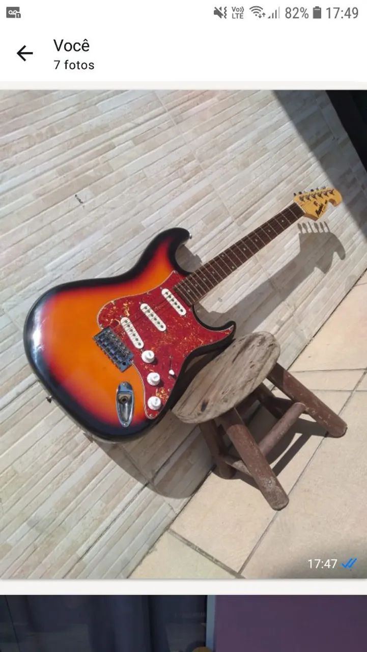 Guitarra Tagima mg com case aceito troca  - Foto 2