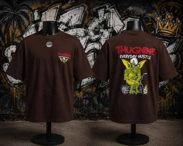 Camiseta Oversize Thug Nine Algodão Premium