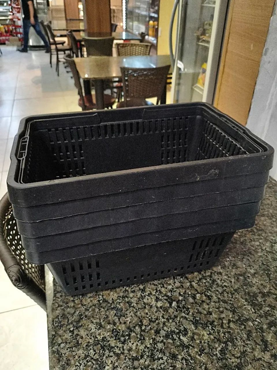 Cesta compras plástico reforçadas - Foto 2