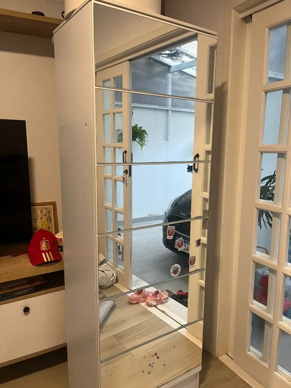 Armário com porta de vidro/espelho - Foto 4
