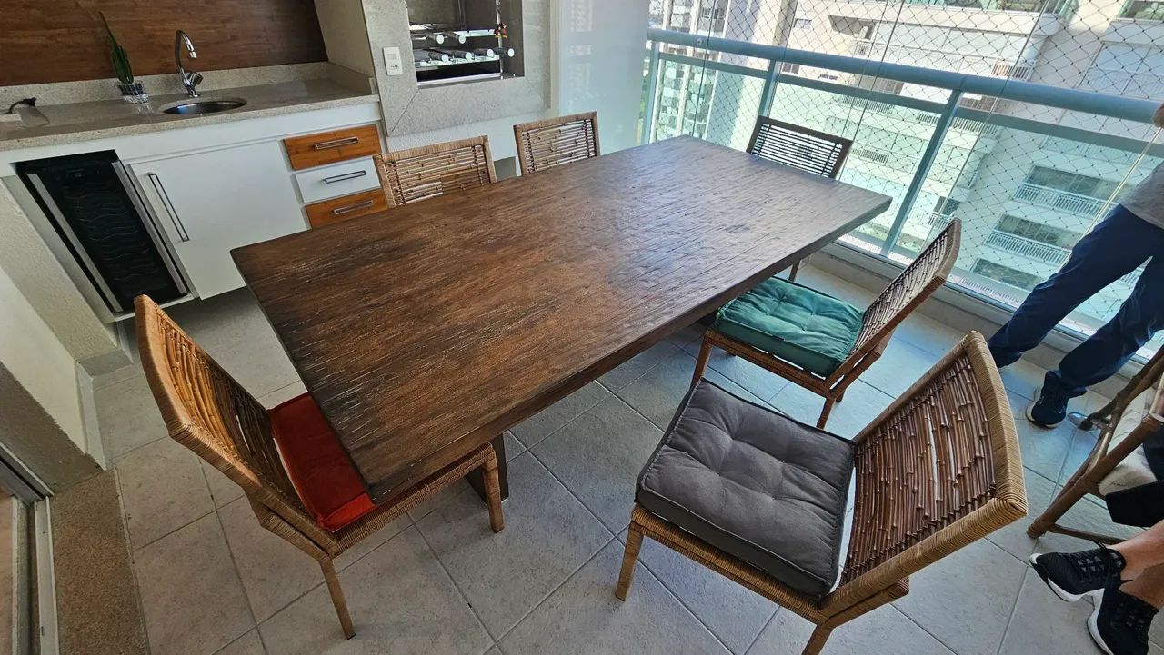 Mesa de madeira maciça - Foto 4