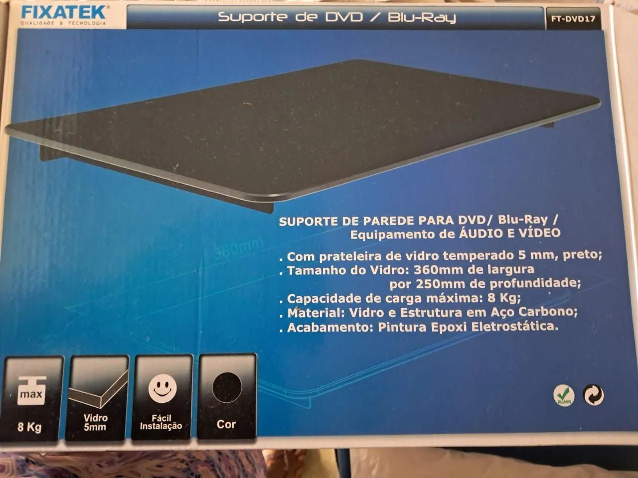 Suporte de Parede Fixatek FT-DVD17