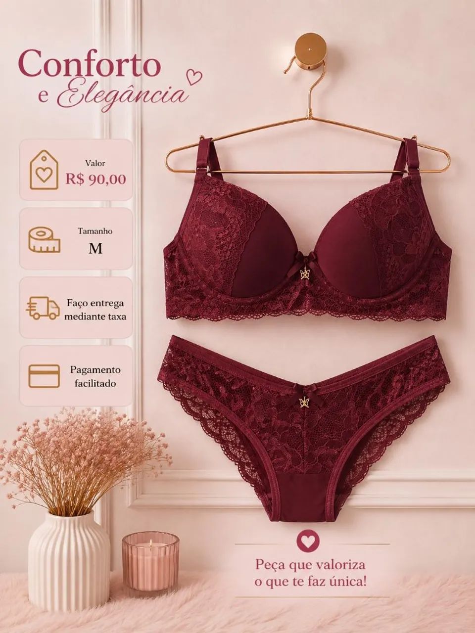Kit calcinha e sutiã  - Foto 3