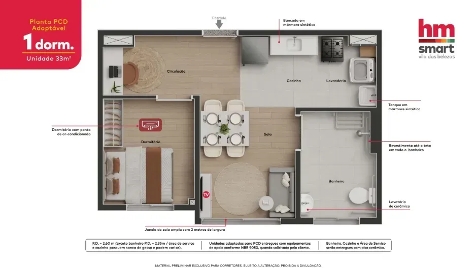PLANTA 33m²