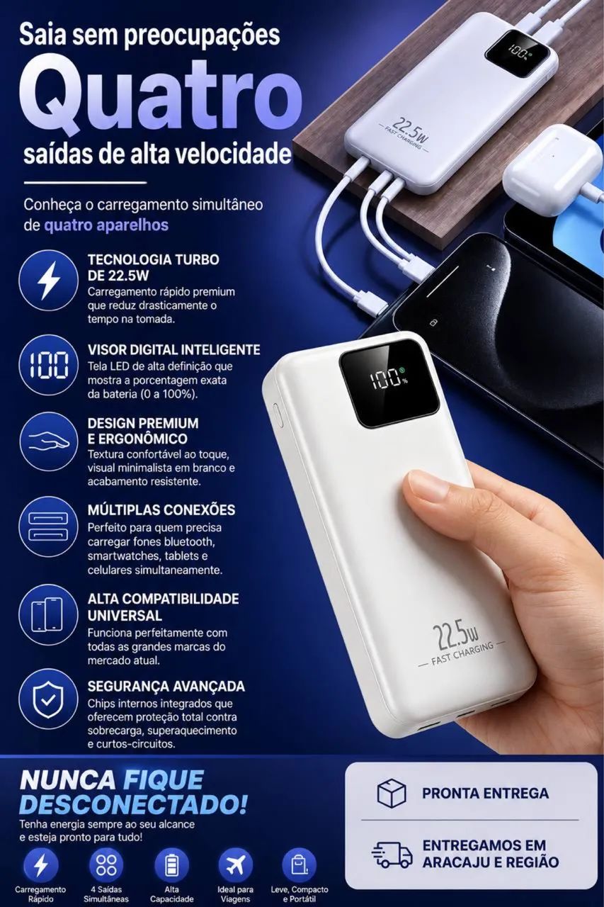 Carredor portátil de 20000mah original super turbo 