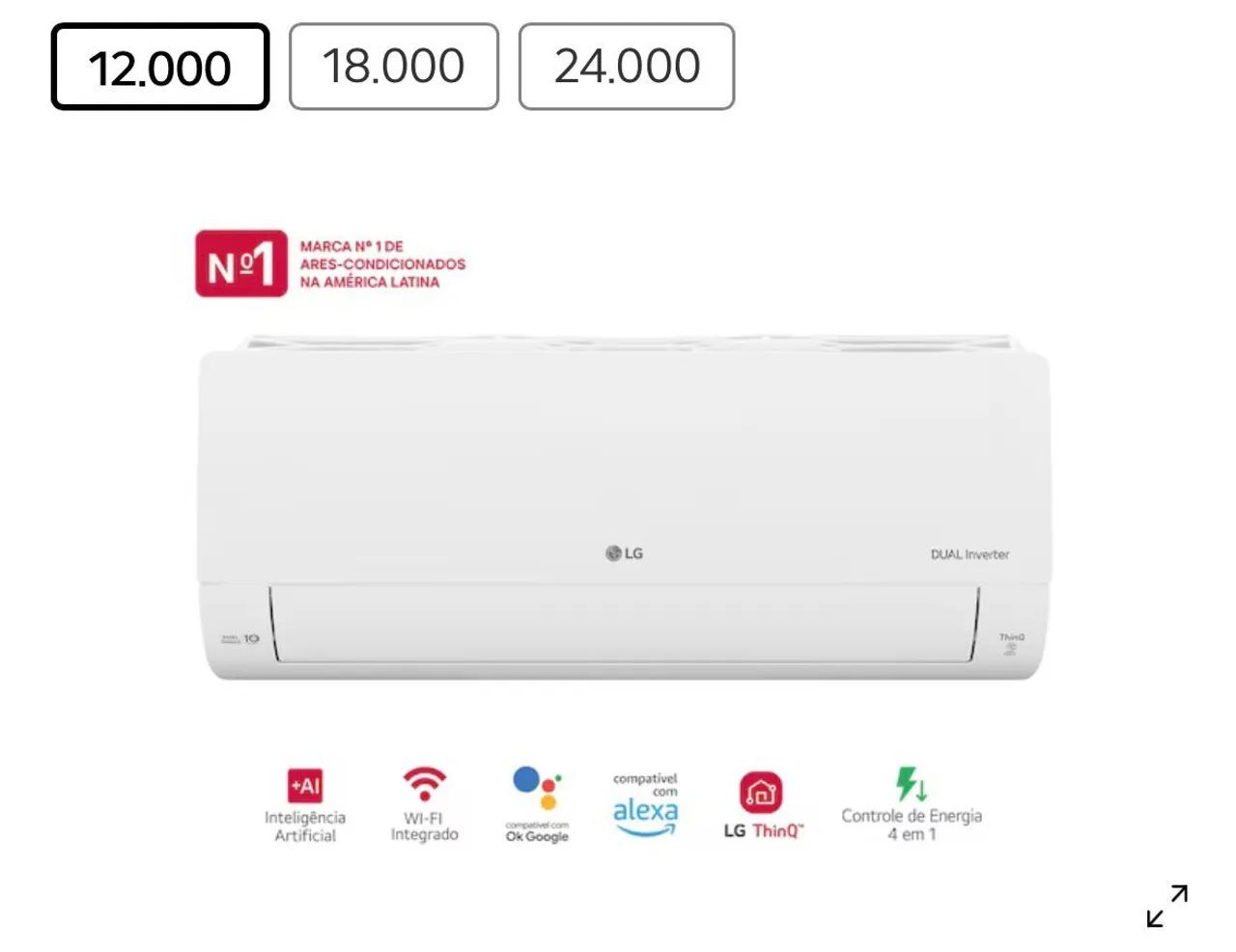 Ar condicionado lg 