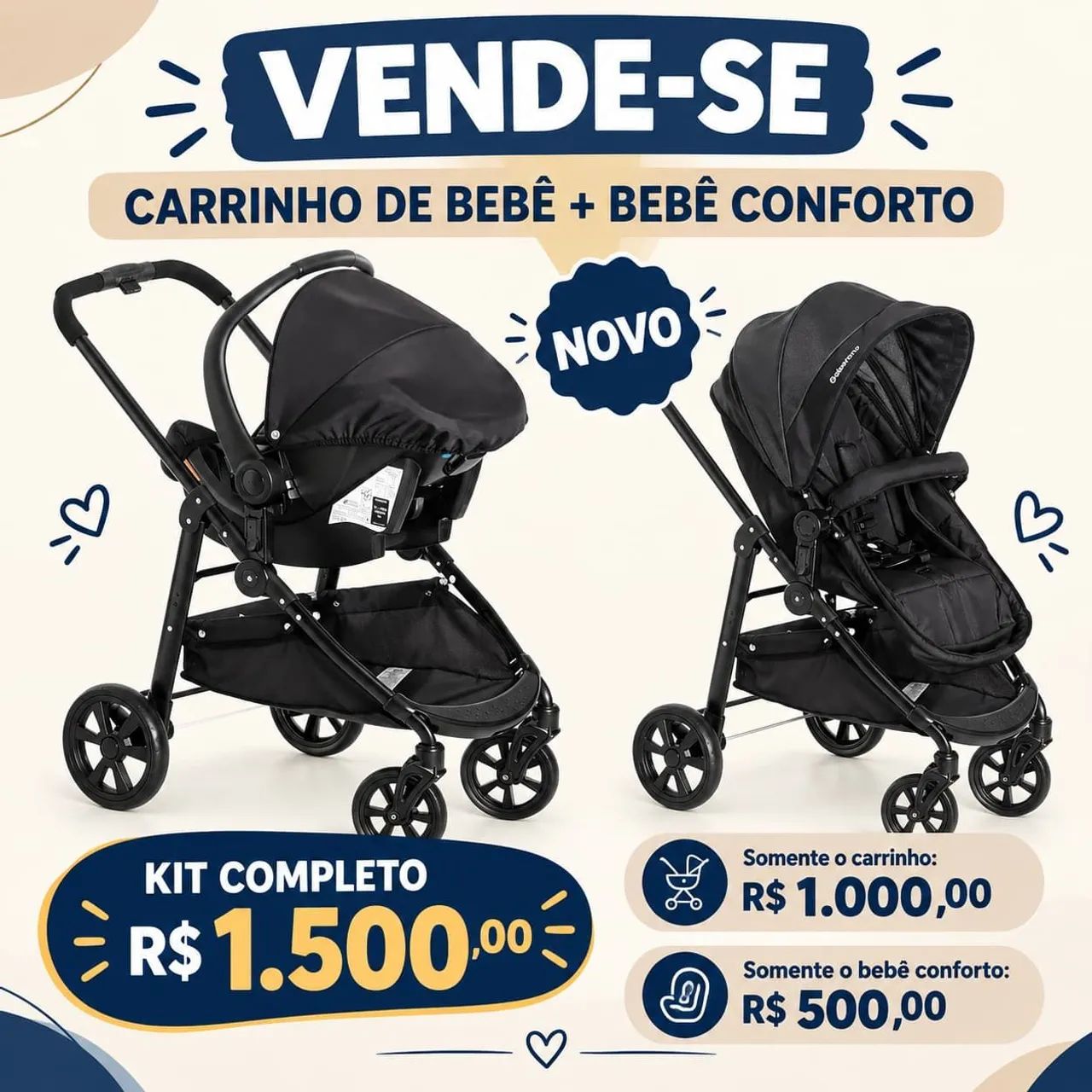 Carrinho de bebê - Foto 2