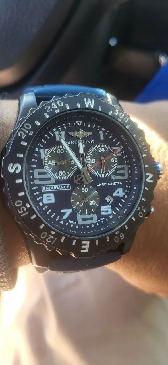 BREITLING ENDURANCE PRETO 46MM 1° linha Premium usado 