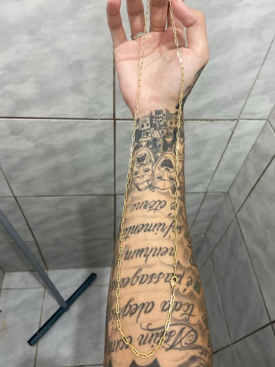 CORDÃO 70 PRATA BANHADA