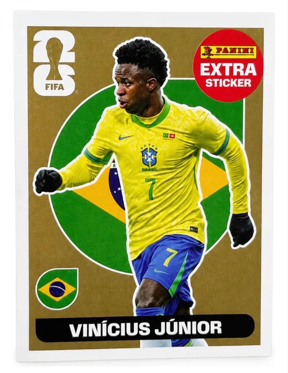 Extra Sticker Vinícius Júnior ouro