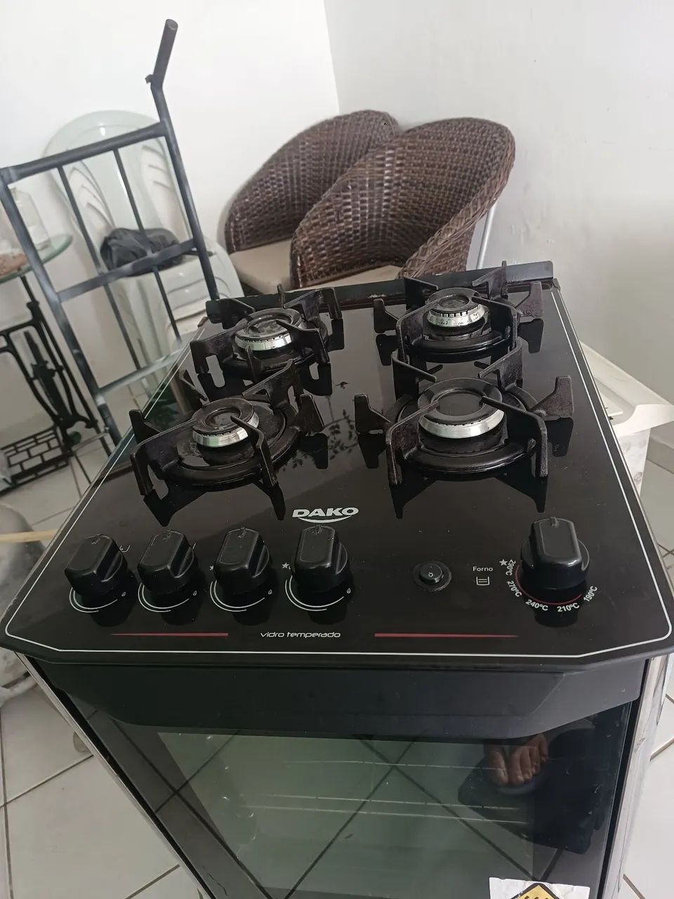 Fogão automático total semi novo 