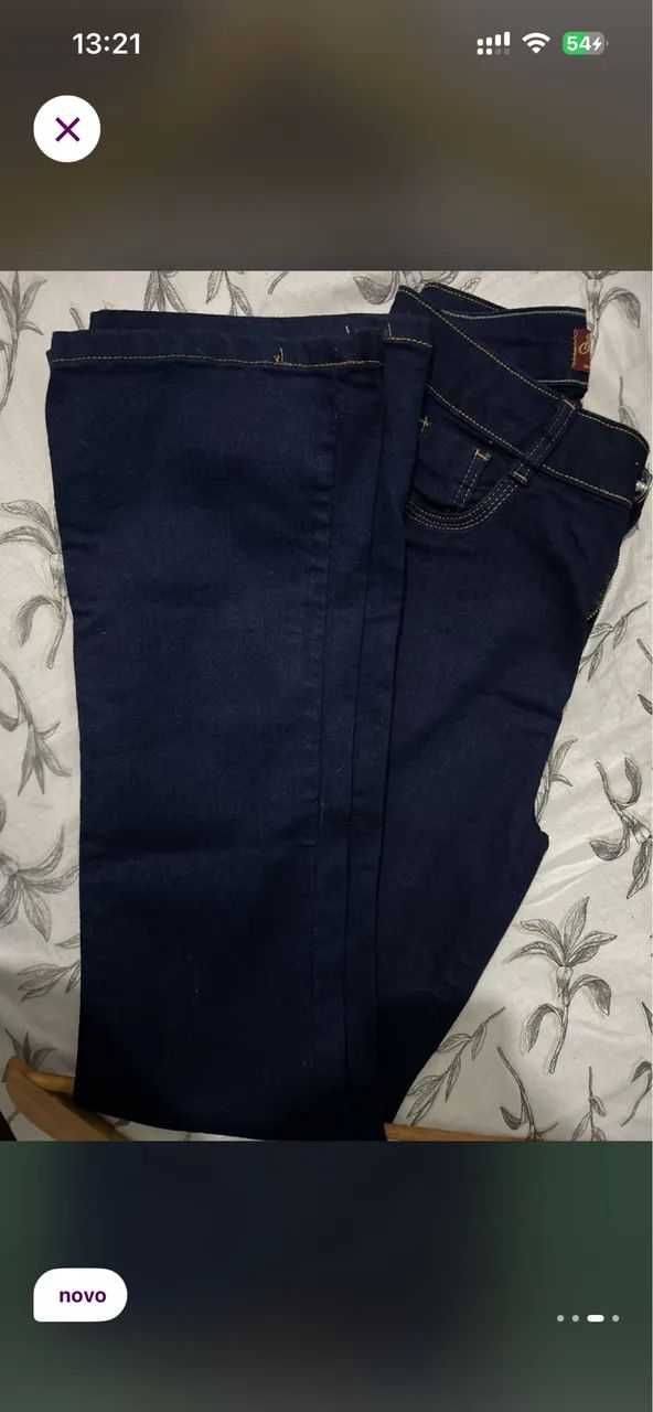 Calça jeans azul flare  - Foto 2