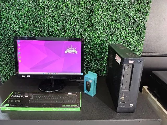 Setup Completo Hp Pro Slimline Com Monitor 20 Polegadas, Processador I5 E Ssd