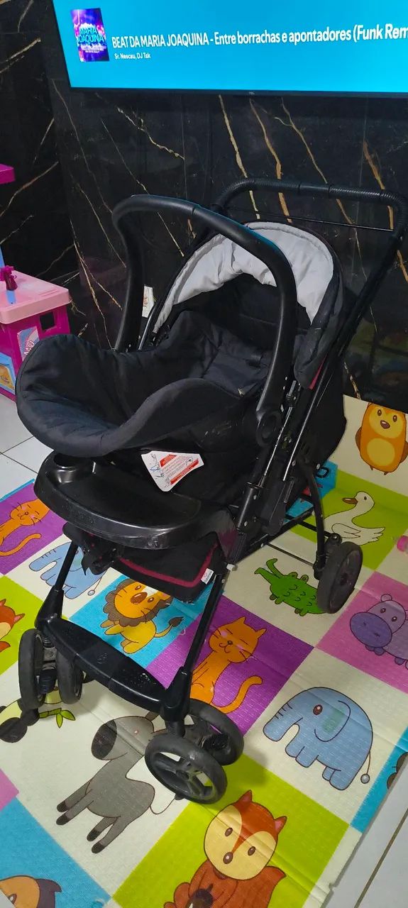 Carrinho de bebê + bebê conforto Galzerano  - Foto 4