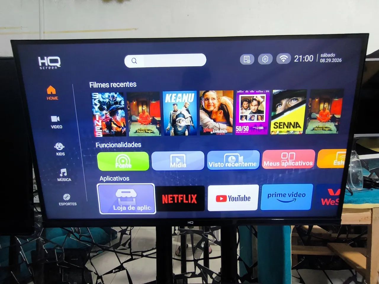 Tv 32 Smart Android Borda Infinita 