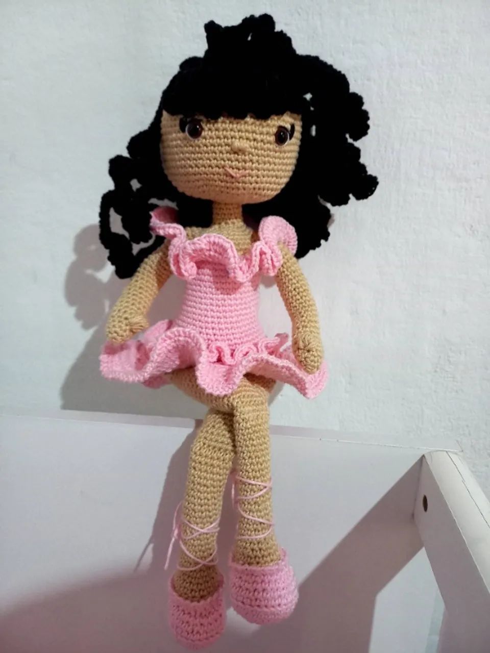 Boneca bailarina em amigurumi  - Foto 3
