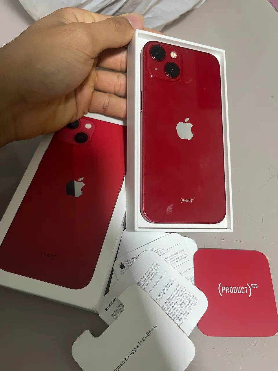 iPhone 13 128GB RED com caixa  - Foto 3