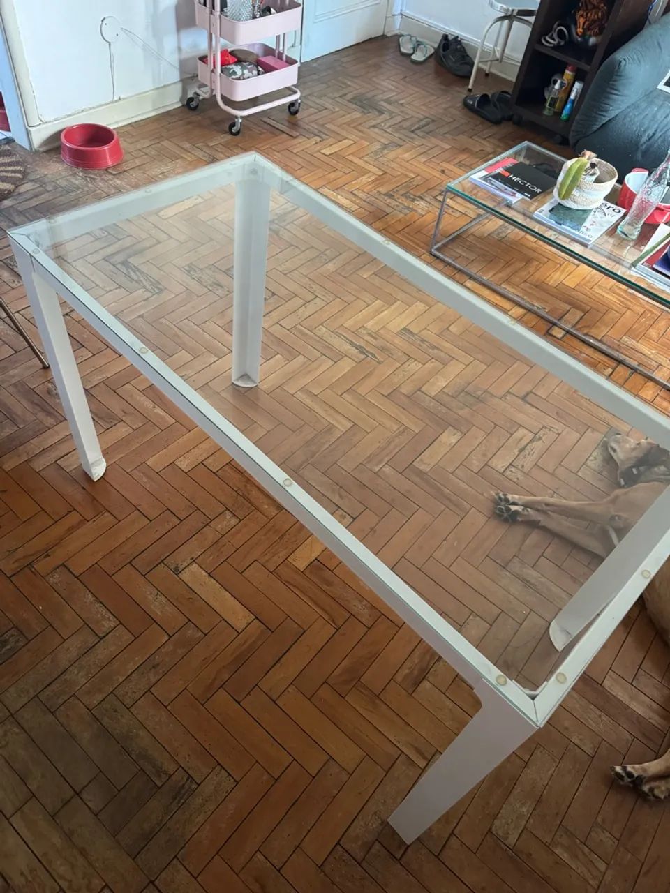 Mesa Retangular Sky Tokstok Branca 1,20x60