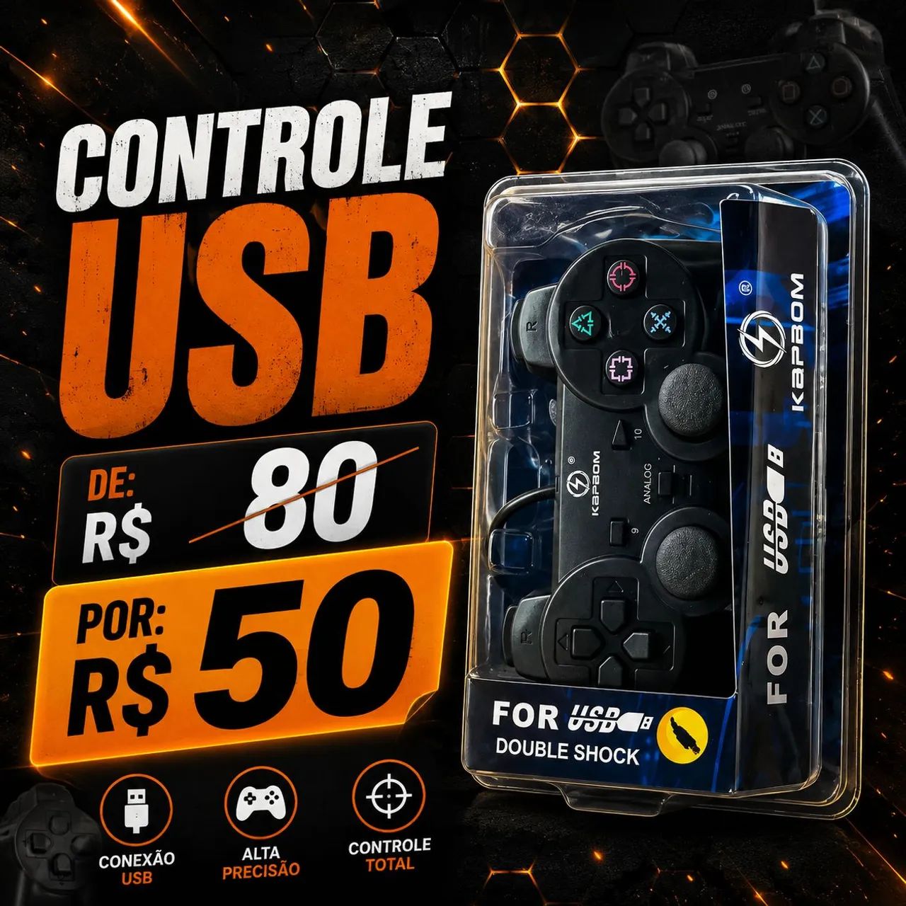Controle USB pra computador Entregamos 