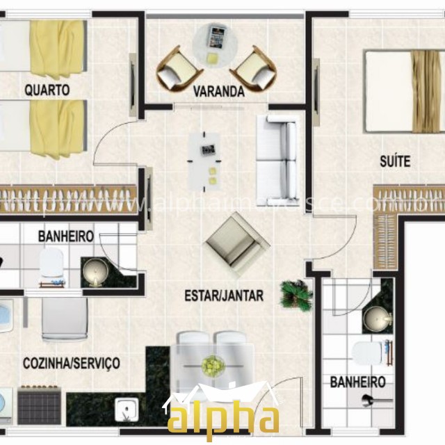 Apartamentos 2 ou 3 Quartos no Parque Albano - Caucaia - Foto 5