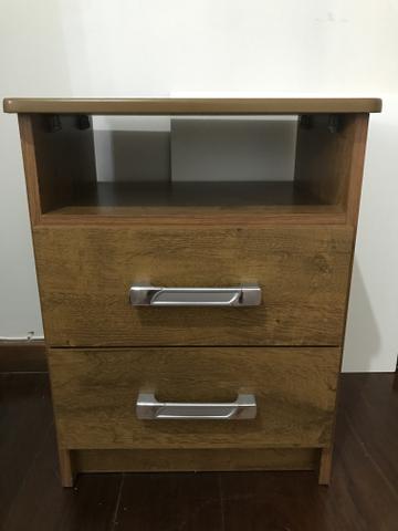 Cama de casal com colchão Ortobom + criado mudo - Foto 5