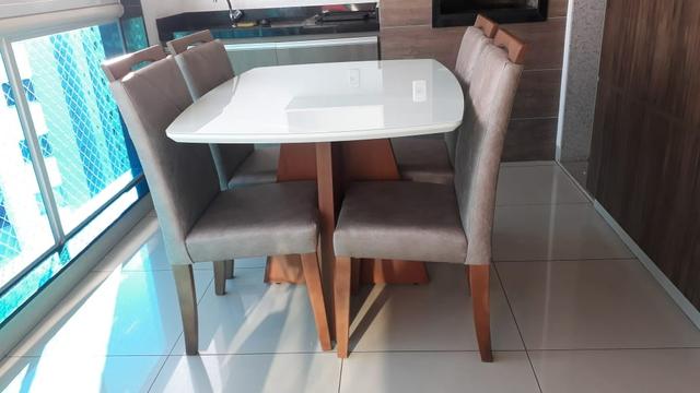 Mesa Senna 4 pintura Laka e madeira - Foto 3