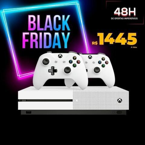 Xbox one S Com 2 Controles + Brinde, em até 12x de 133,00