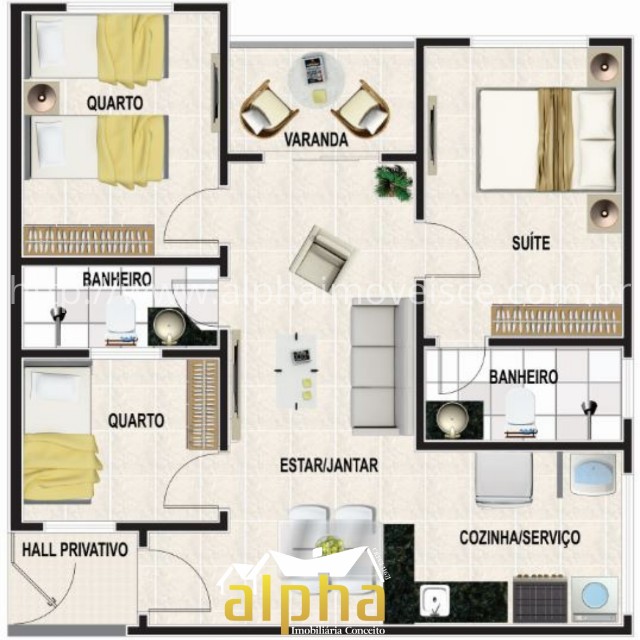 Apartamentos 2 ou 3 Quartos no Parque Albano - Caucaia - Foto 6
