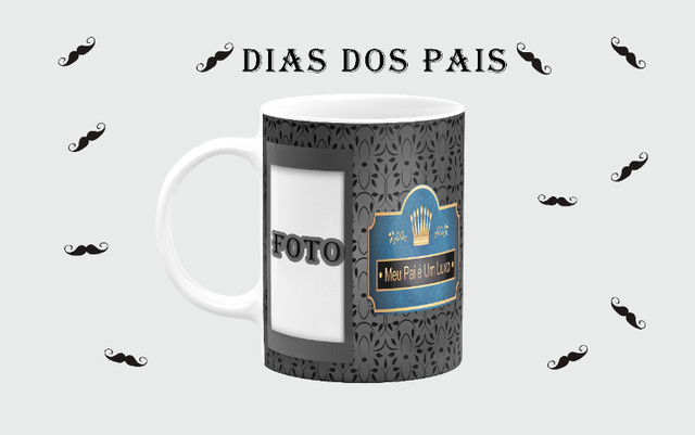 Caneca Porcelana Dia dos Pais - Foto 2