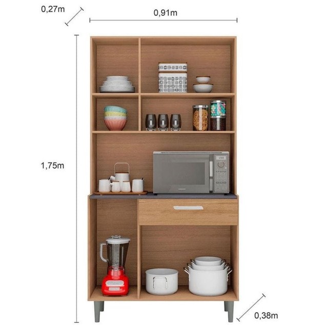 Armário de cozinha compacto Carol- novo na caixa - Foto 2