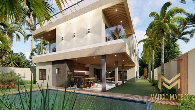 Casa com 4 suítes à venda, 338 m² por R$ 2.500.000 - Coité - Eusébio/CE