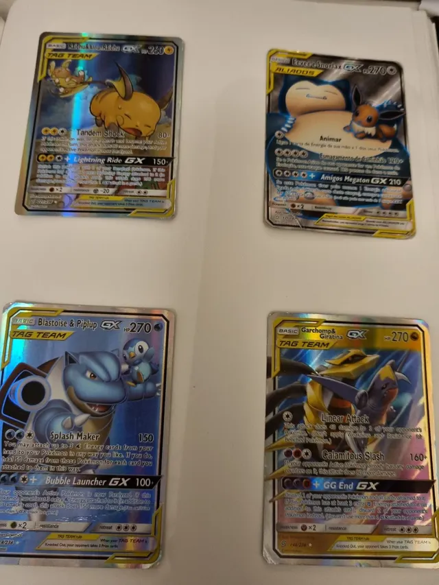 Kit 40 Cartas Pokemon Gx Mega Ex Aliados V Vmax