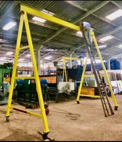 Portico móvel rolante 5 ton / 4,45m x 5,10m (A x L) / portico para talha