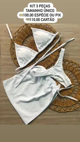 Kit 3 peças biquíni 