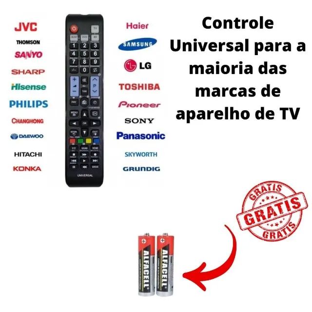 Controle Remoto Universal Para TV - Um Único Controle Para Todas As Suas Tvs