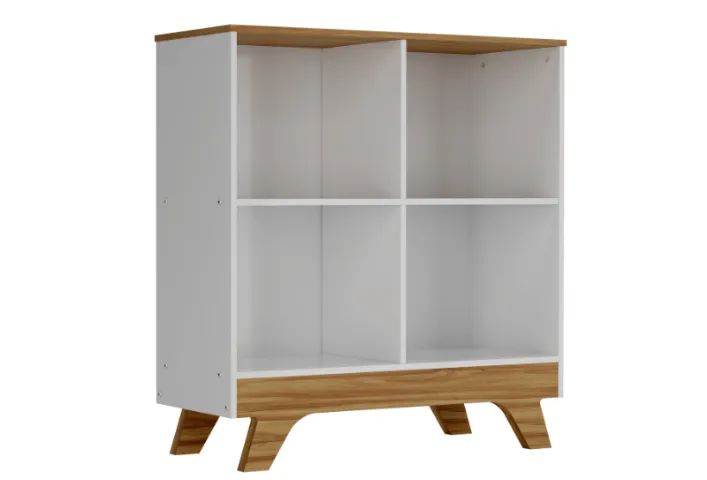 Livreiro Retro 100% MDF - Peroba  - Foto 2