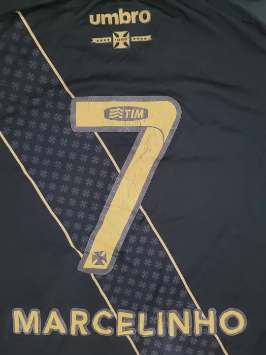 Camisa Original Vasco Umbro Preta E Dourada De 2015 Tam 3g - Foto 5