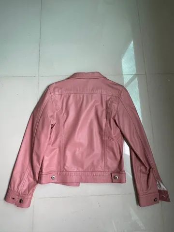 Jaqueta couro legitimo rosa - Foto 2