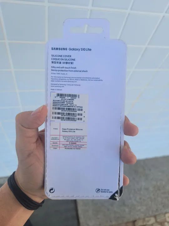 Capa do S10 Lite ORIGINAL (Troco por carregador Samsung 25W preto) - Foto 2