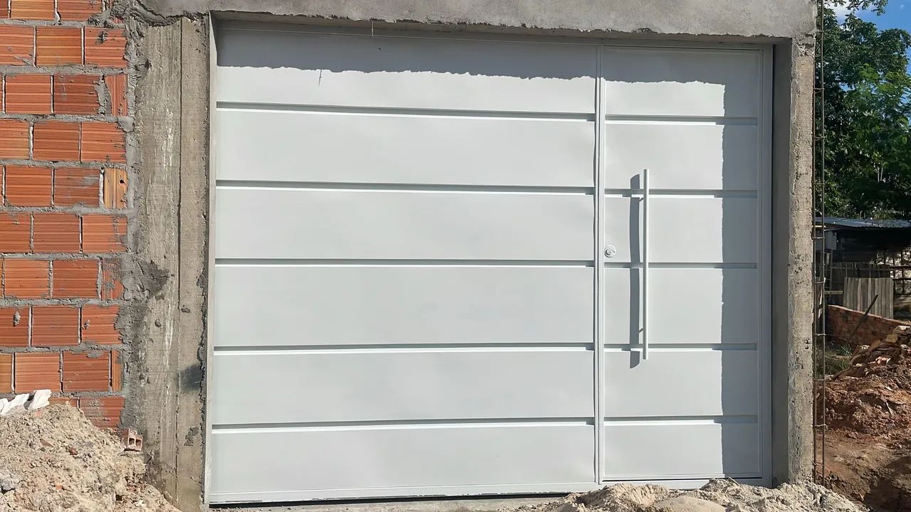 Portão galvanizado de garagem 