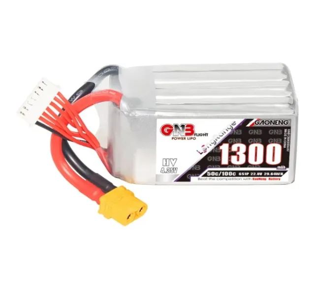 Bateria Gnb 6s 1300mah Hv Drone Fpv Xt60 50c/100c Nova / Lacrada