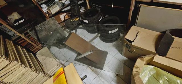 Mesa de Vidro com Base 