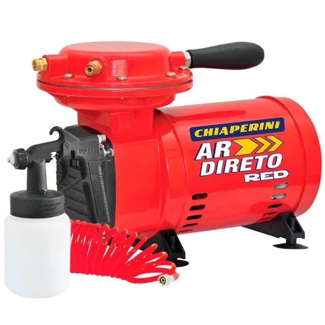 Motocompressor de Ar Direto Red 2,3 Pés 40PSI Mono Bivolt com Pistola e Mangueira