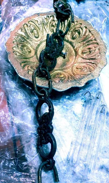Lustre bronze com cascata pingentes de vidro - Foto 4