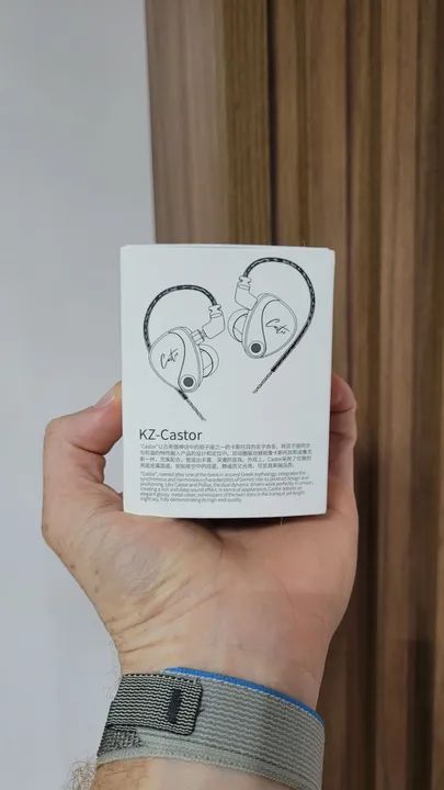 KZ-Castor Fones de Ouvido In-Ear com Fio. Sem mic