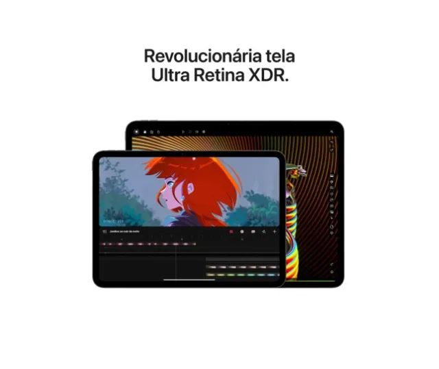 iPad Pro M4 11 Polegadas 512GB Wi-Fi Space Black NOVO LACRADO  - Foto 4