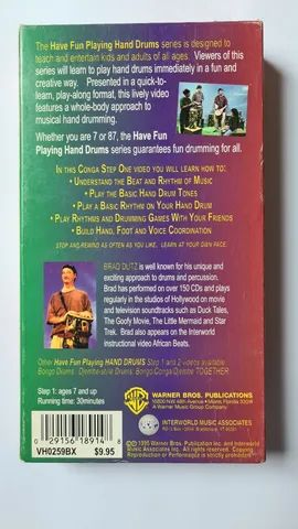 Para amantes da Percussão: Fita Vhs Have Fun Playing Hand Drums Conga Style vídeo aula - Foto 2